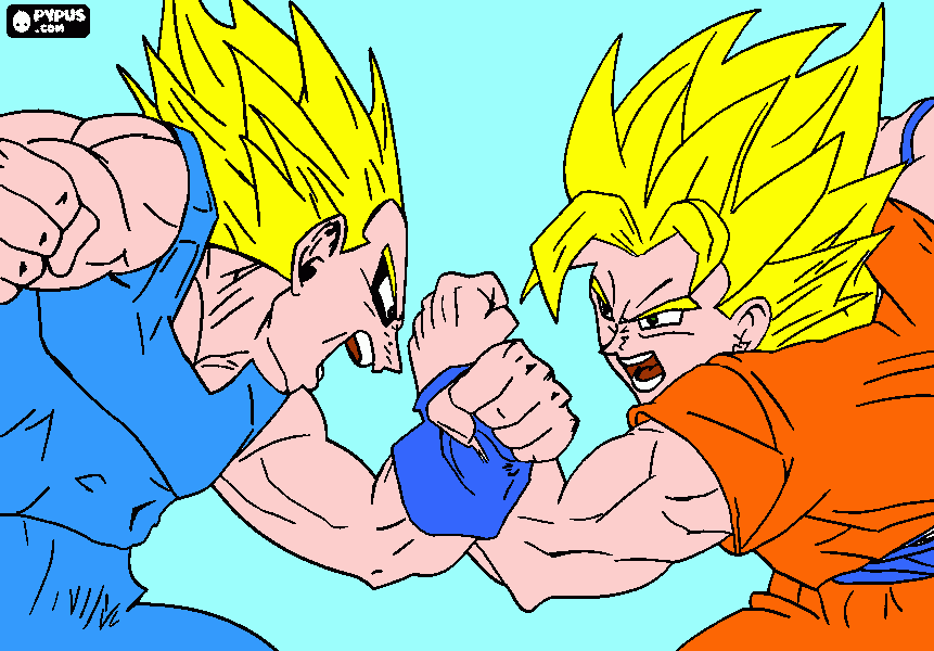 dragon ball z para colorir e imprimir
