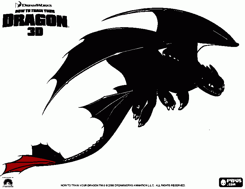 dragon pilotos de berk  ceu idomavel para colorir e imprimir