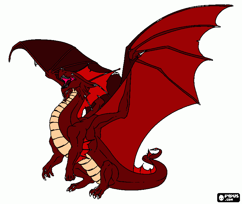 Dragão Foda para colorir e imprimir