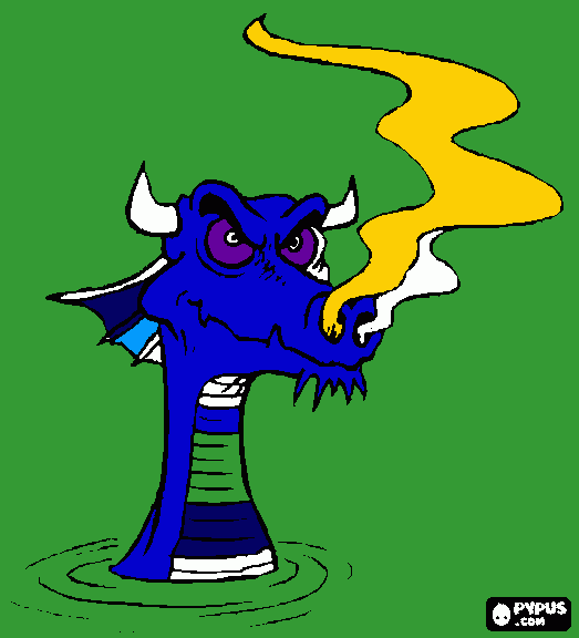 Dragão Théo para colorir e imprimir