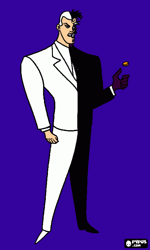 Duas caras para colorir e imprimir