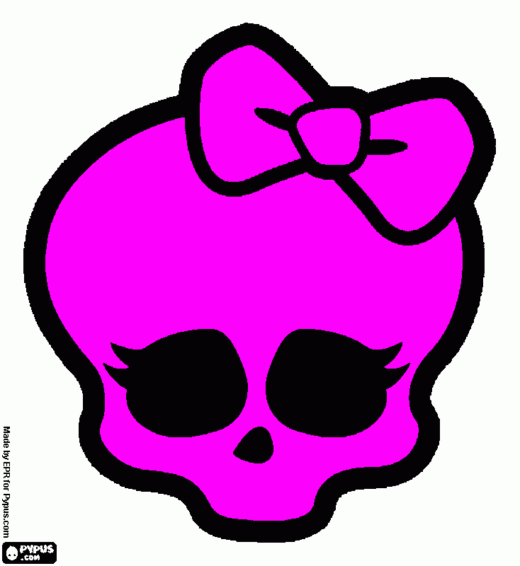 e a caveira das mostreray para colorir e imprimir