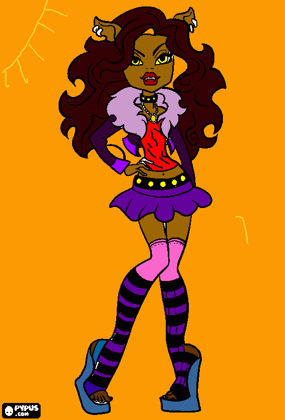 e a loba para colorir e imprimir