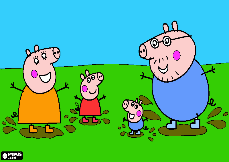 E A PEPPA para colorir e imprimir