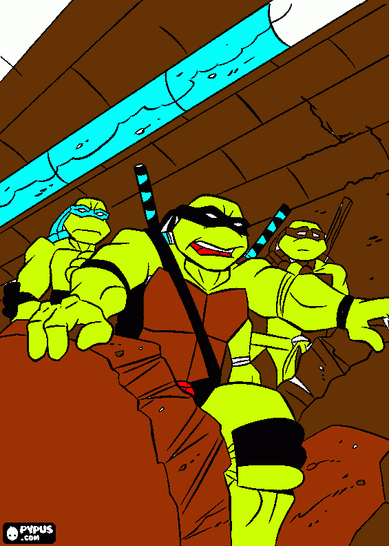 e bom demais tartaruga ninja para colorir e imprimir