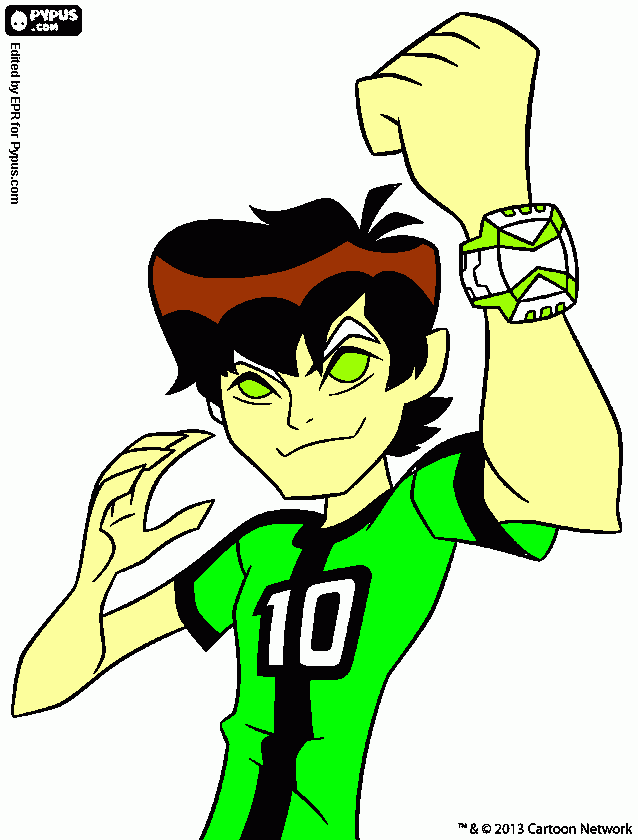 e o ben 10 ominiverse para colorir e imprimir