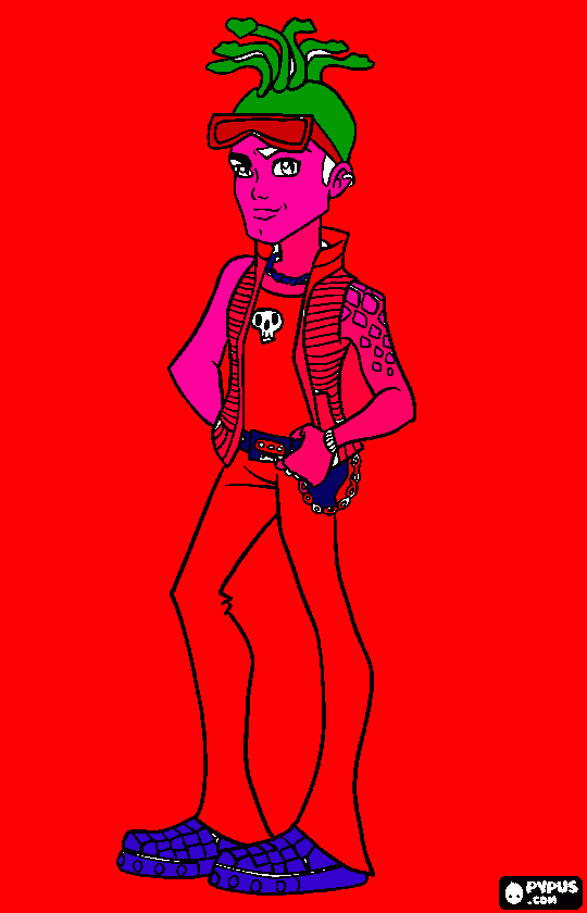 e o dusse das monster high para colorir e imprimir