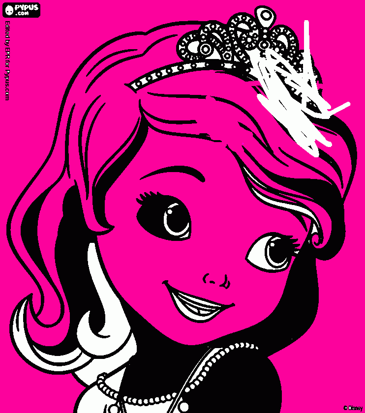 e   princesa   sofia para colorir e imprimir
