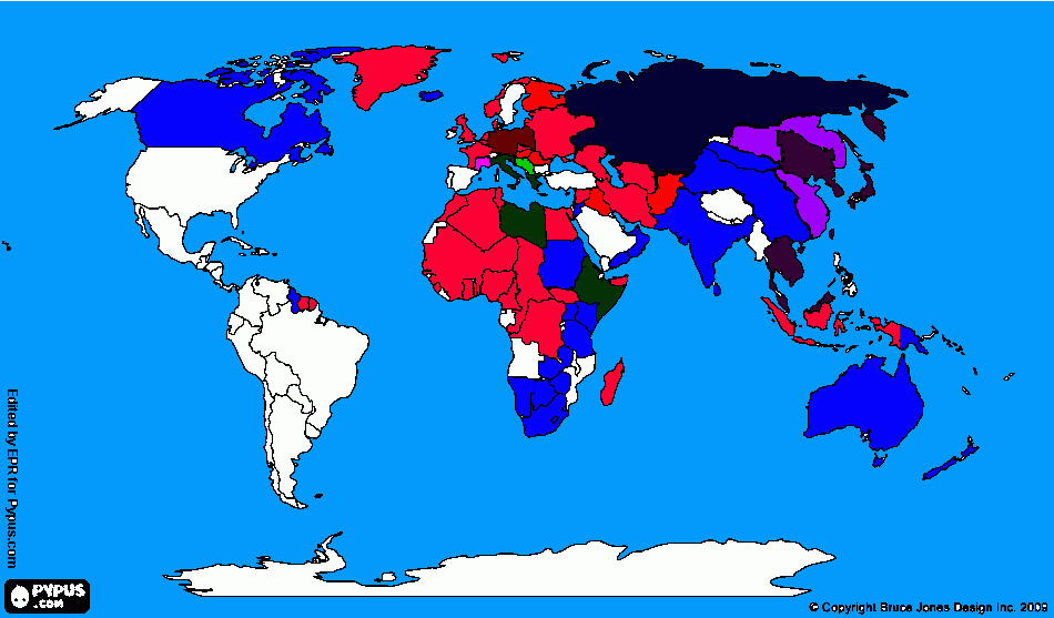 E se a Alemanha e seus aliados ganhassem a guerra? O mundo seria um verdadeiro inferno! para colorir e imprimir