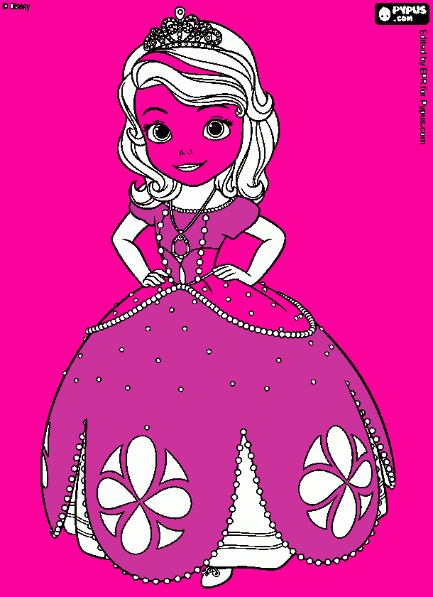 e uma prisesa para colorir e imprimir