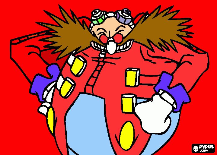 Eggman para colorir e imprimir