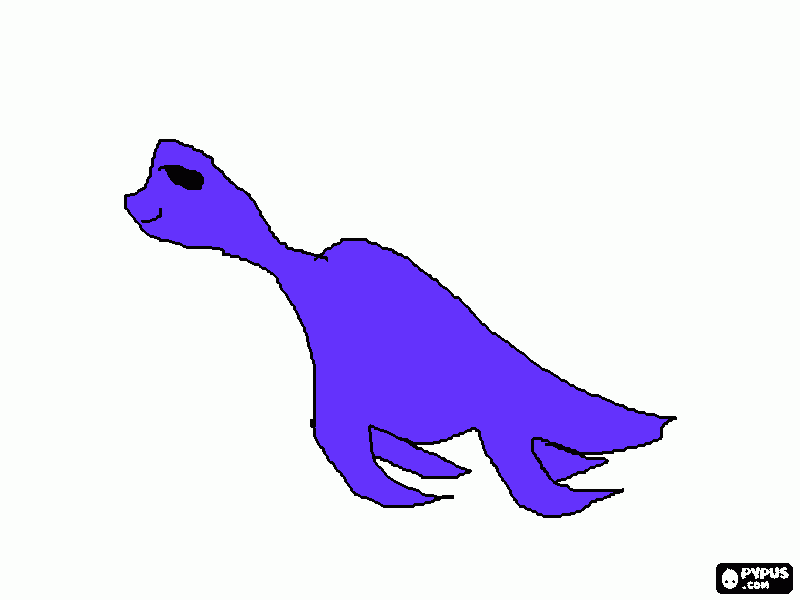 elasmossauro para colorir e imprimir