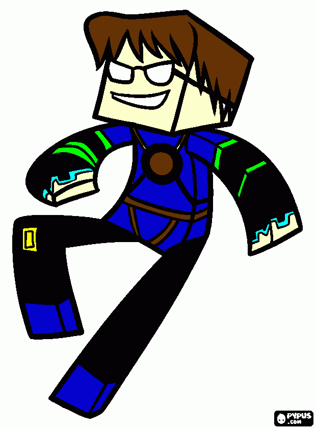 ele de minecraft e quero manda para o facebook para colorir e imprimir