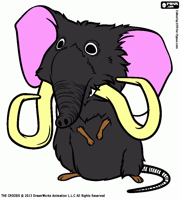 elefante para colorir e imprimir