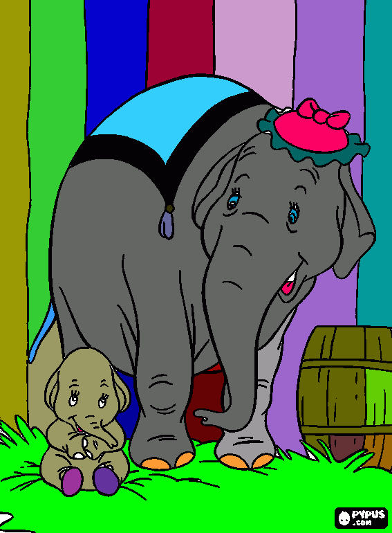 elefate para colorir e imprimir