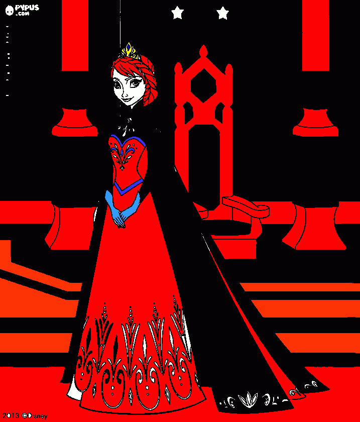 elsa a raia do fogo para colorir e imprimir