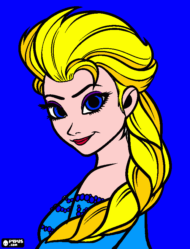 elsa do filme frozen para colorir e imprimir