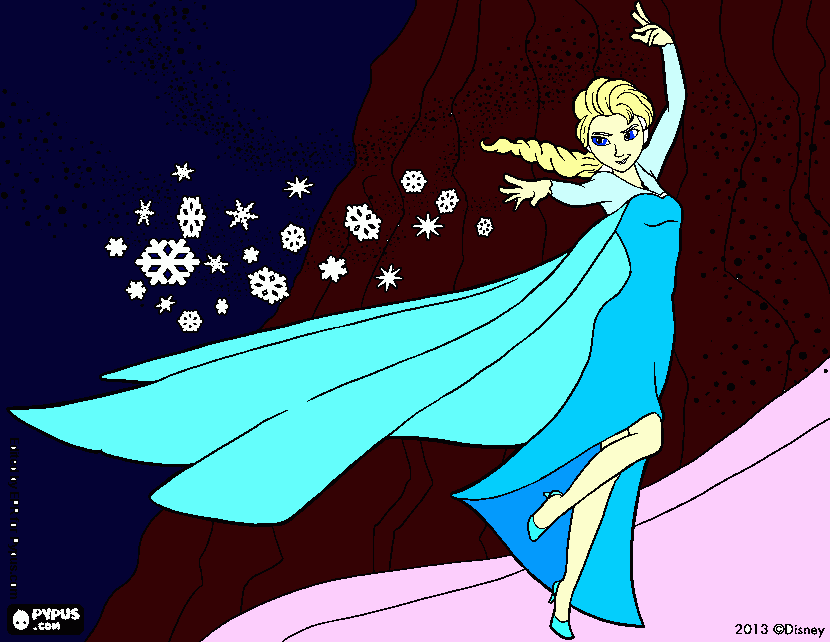 Elsa para colorir e imprimir