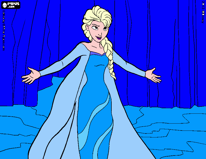 elza  para colorir e imprimir