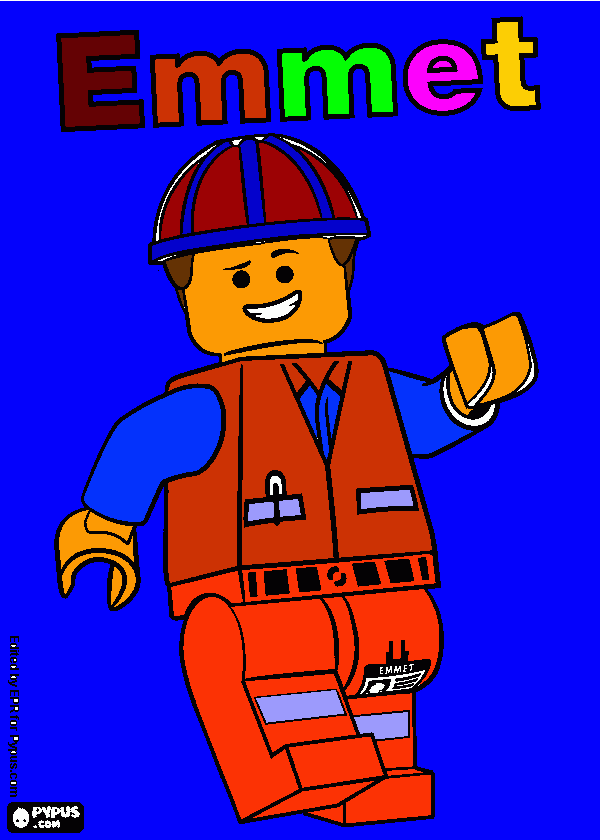 Emmet Lego para colorir e imprimir