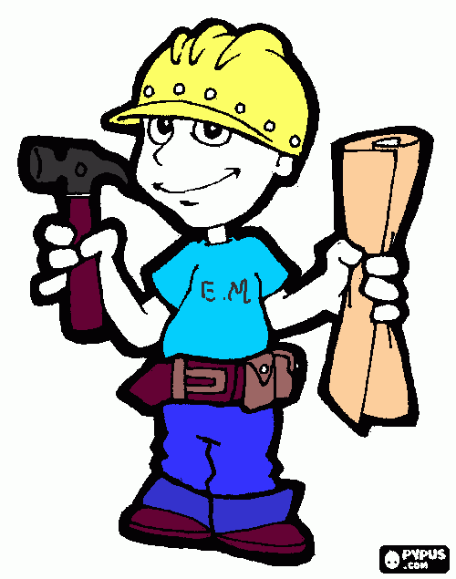 empreiteira para colorir e imprimir