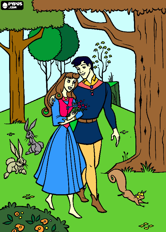 encontro com o principe para colorir e imprimir