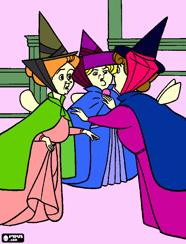 encontro de fadas para colorir e imprimir