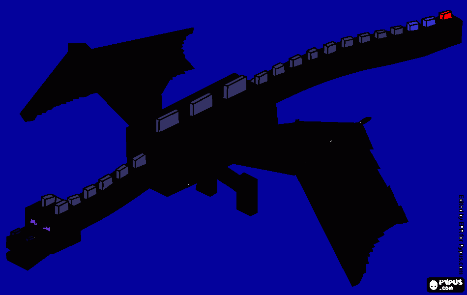 ender dragon para colorir e imprimir