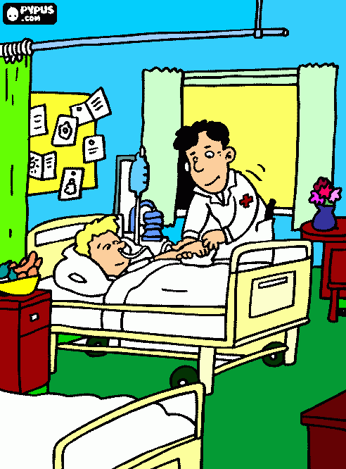 enfermagem para colorir e imprimir