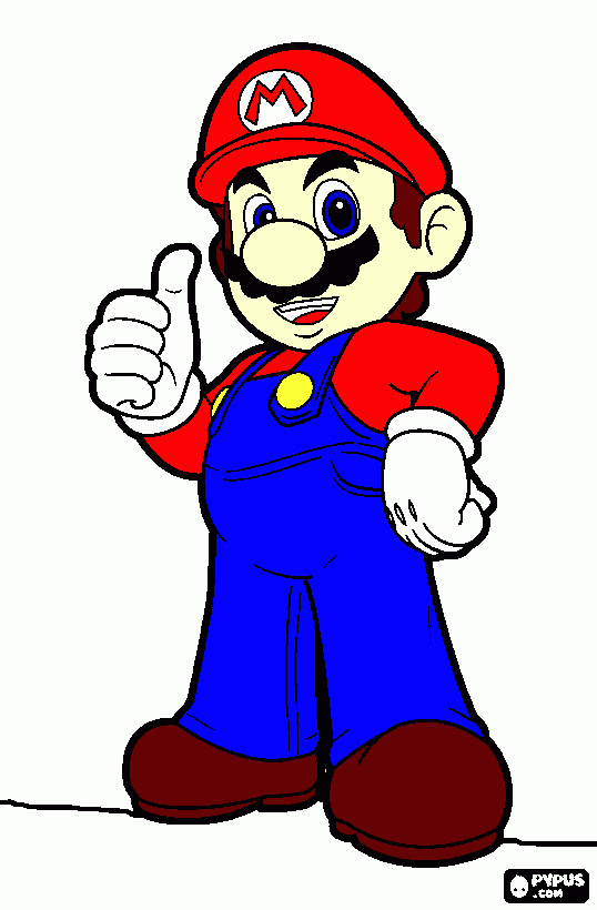 eo mario  bros para colorir e imprimir