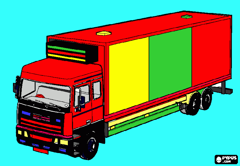 escania para colorir e imprimir