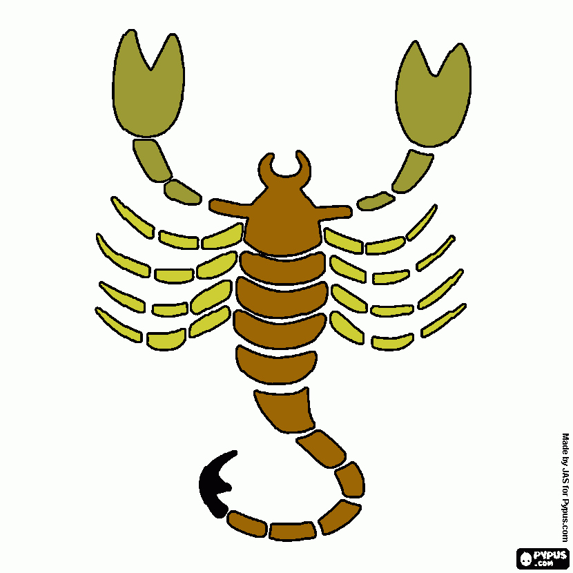 Escorpião para colorir e imprimir
