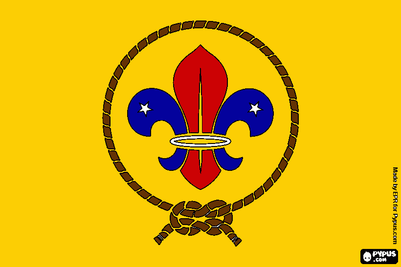 Escoteiro para colorir e imprimir