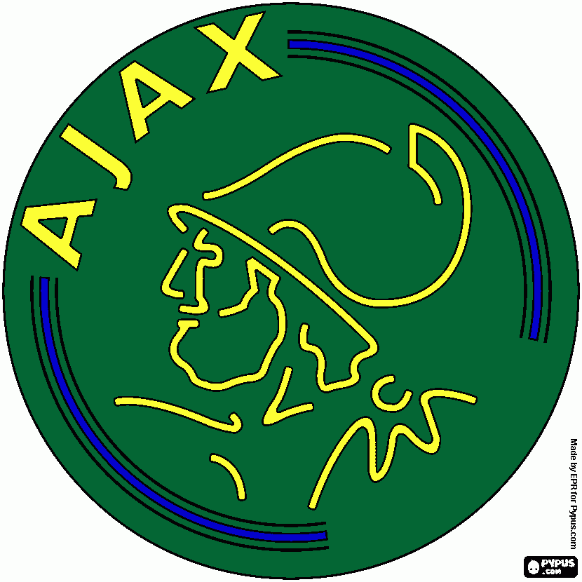 escudo ajax para colorir e imprimir