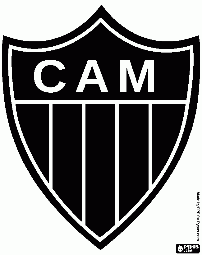 Escudo de Atlético-MG para colorir e imprimir