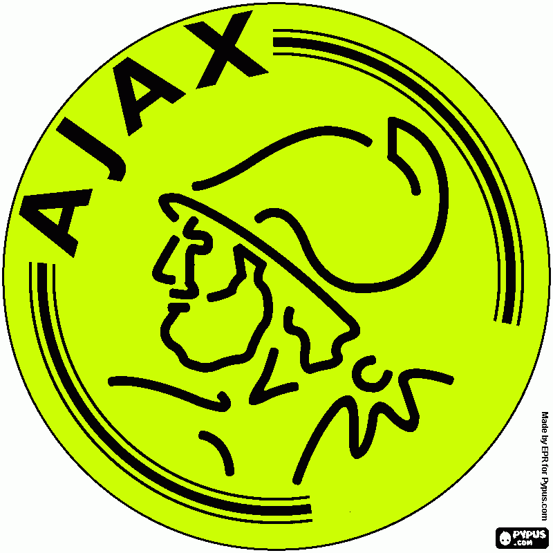 escudo do ajax para colorir e imprimir