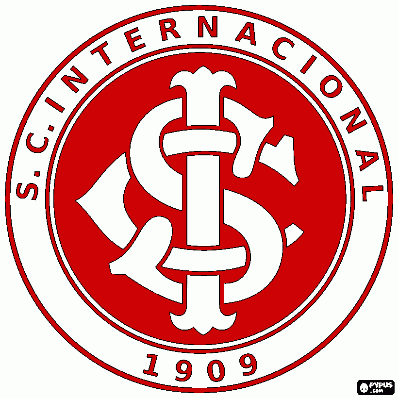escudo do internacional para colorir e imprimir