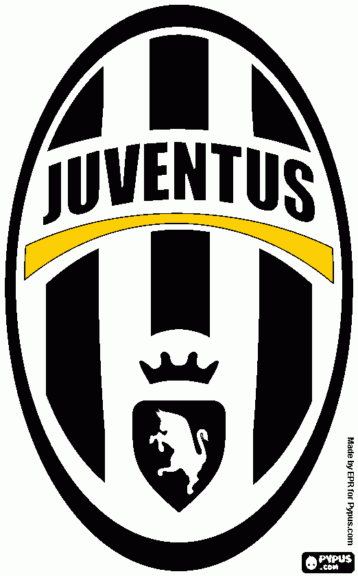 escudo do juventus para colorir e imprimir