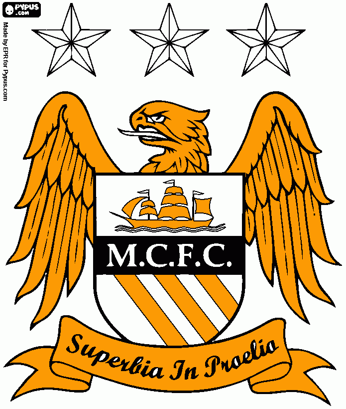 Escudo do Manchester Apendicity para colorir e imprimir