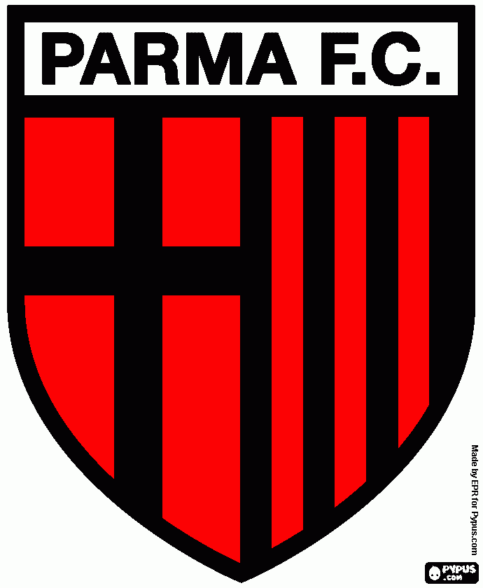 Escudo do Parma F.C para colorir e imprimir