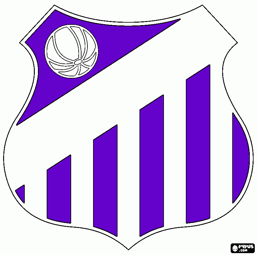 escudo do santos para colorir e imprimir