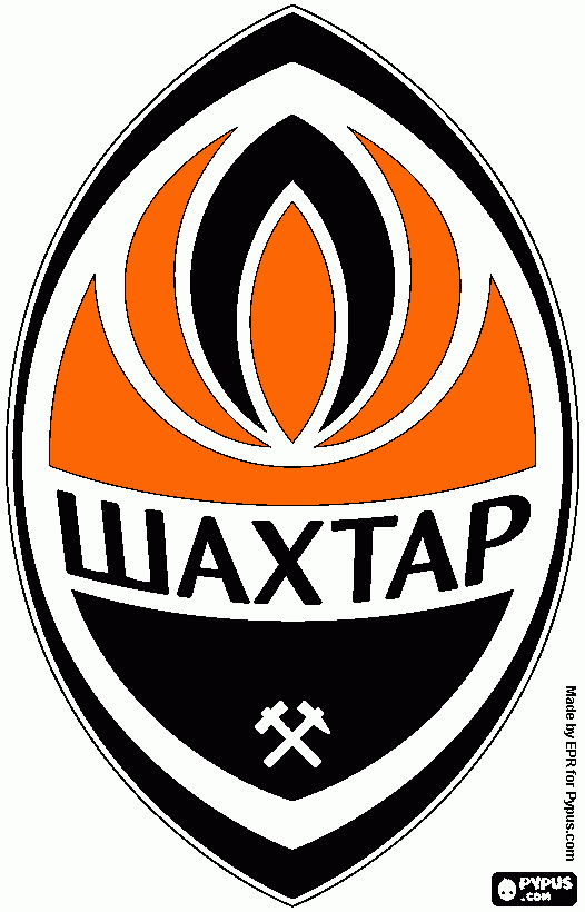 ESCUDO DO SHAKHTAR para colorir e imprimir