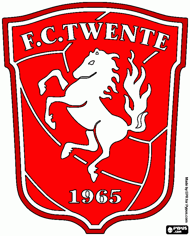 escudo do twente da holanda para colorir e imprimir