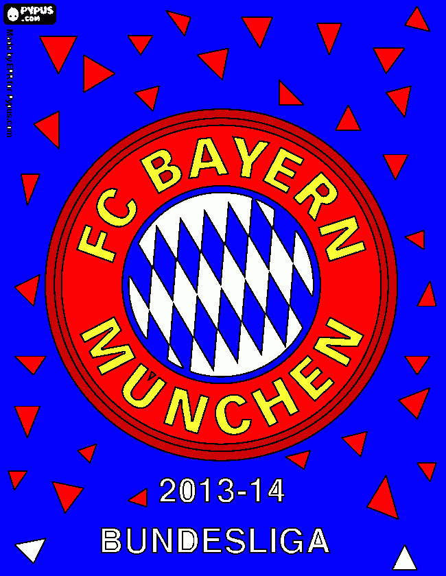 escudo dobayer de municheen para colorir e imprimir