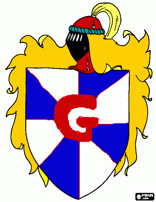 Escudo Gideões para colorir e imprimir