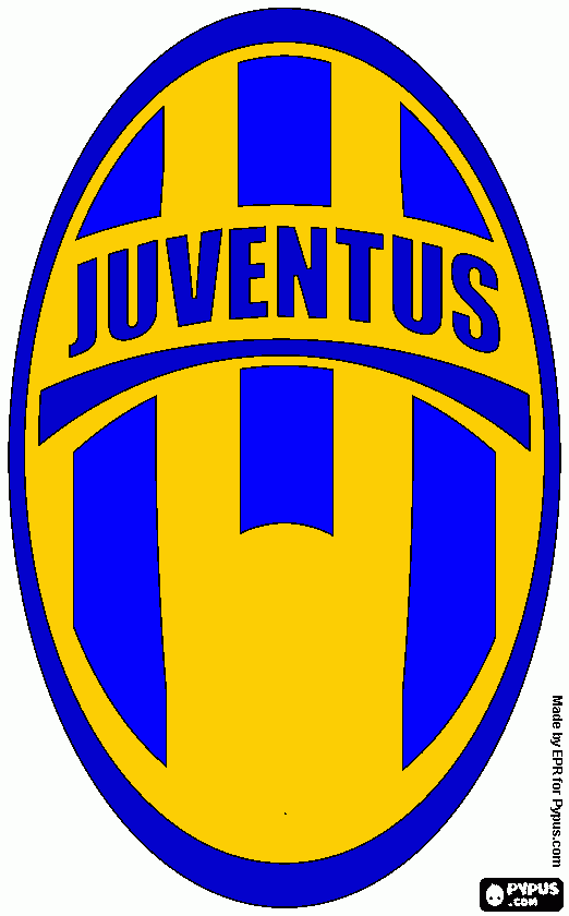 escudo juventus lf para colorir e imprimir