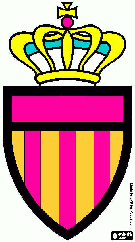 escudo ousadia e alegria 1 para colorir e imprimir