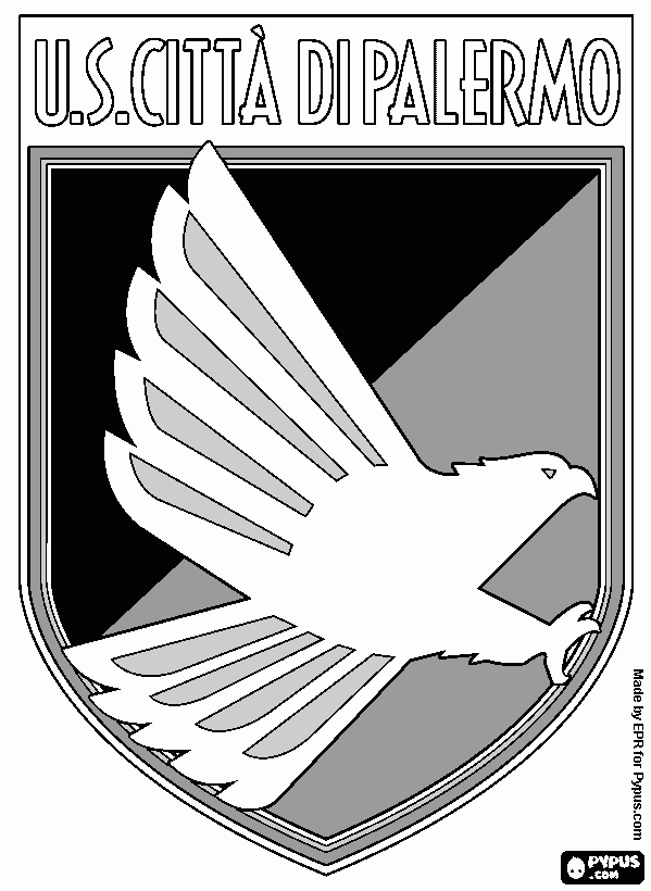Escudo Palermo para colorir e imprimir