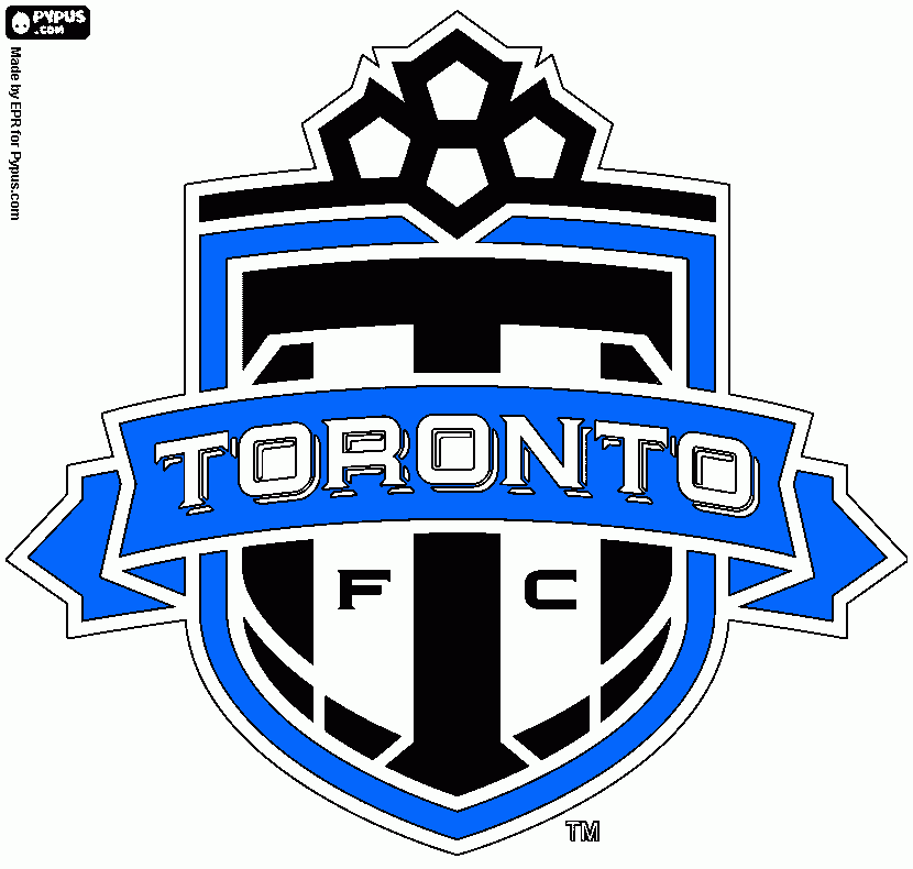 Escudo toronto para colorir e imprimir