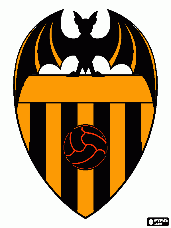 Escudo Valencia para colorir e imprimir